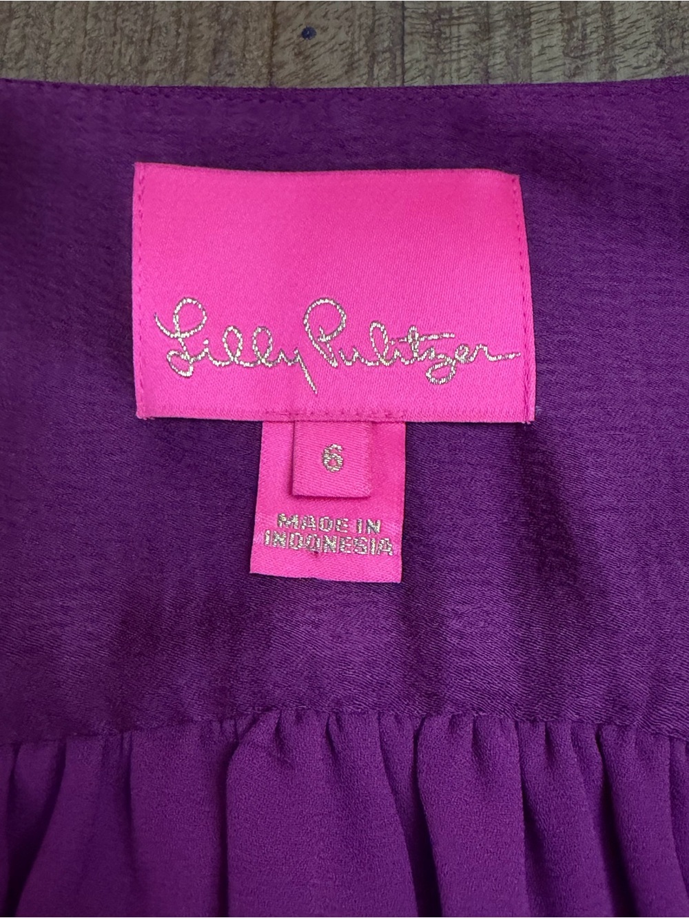 Lilly Pulitzer Purple Dress with Pink Label - Picture 3 of 10